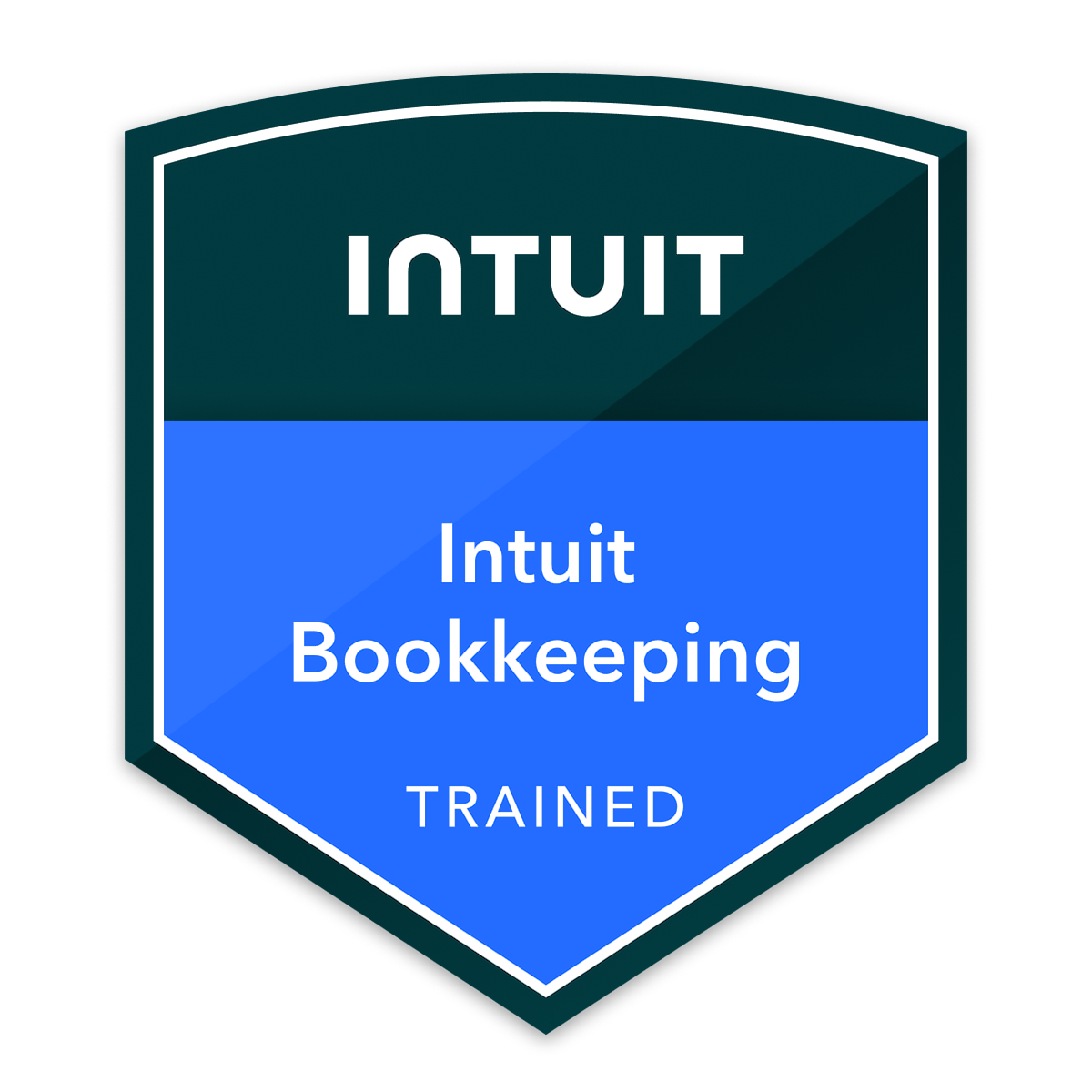 Intuit Bookkeeping Trained certification badge